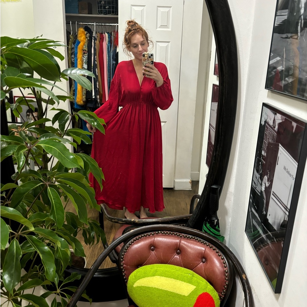 Elegant Red Women's Dress